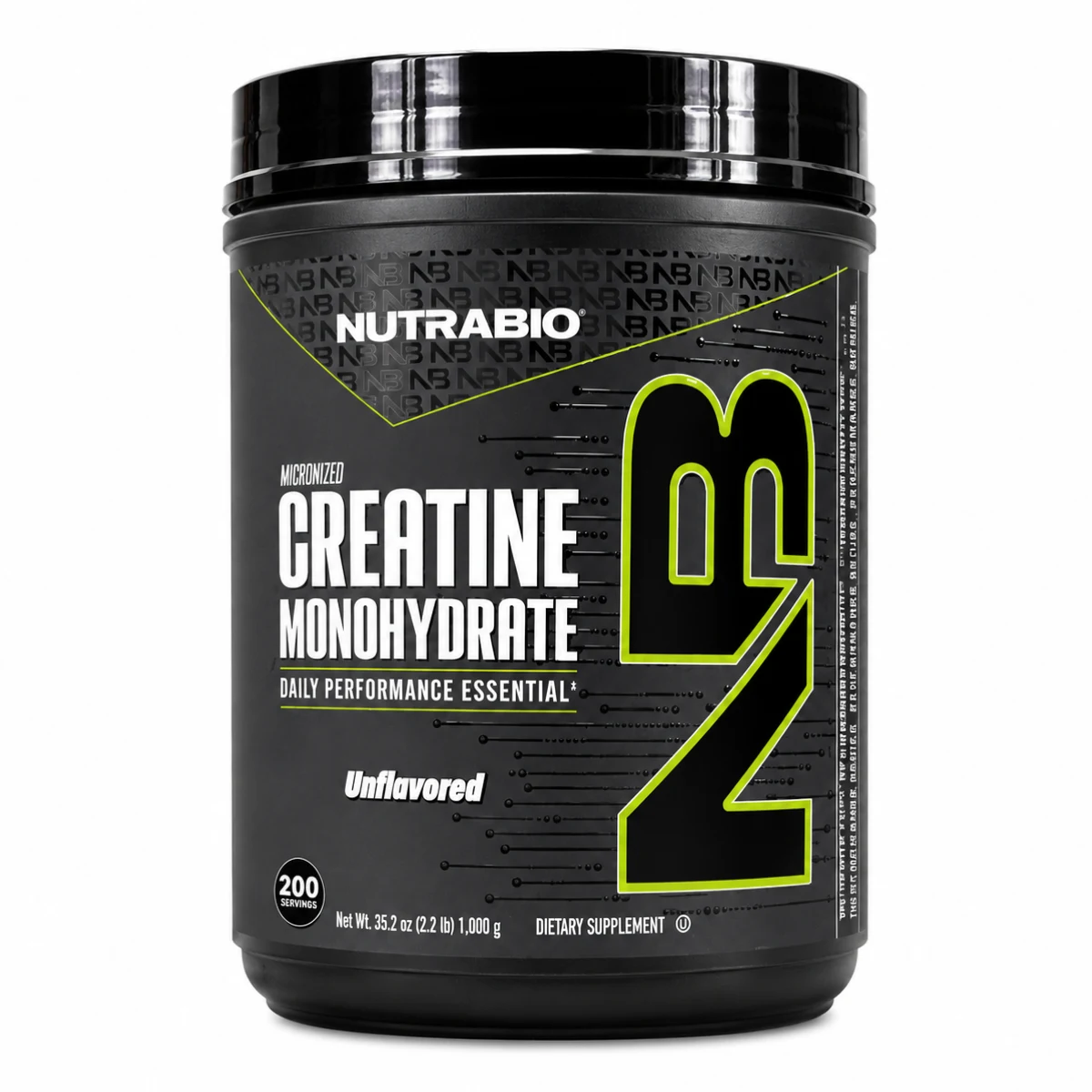 Creatina Monohidratada NutraBio 1000 G – 200 Porciones