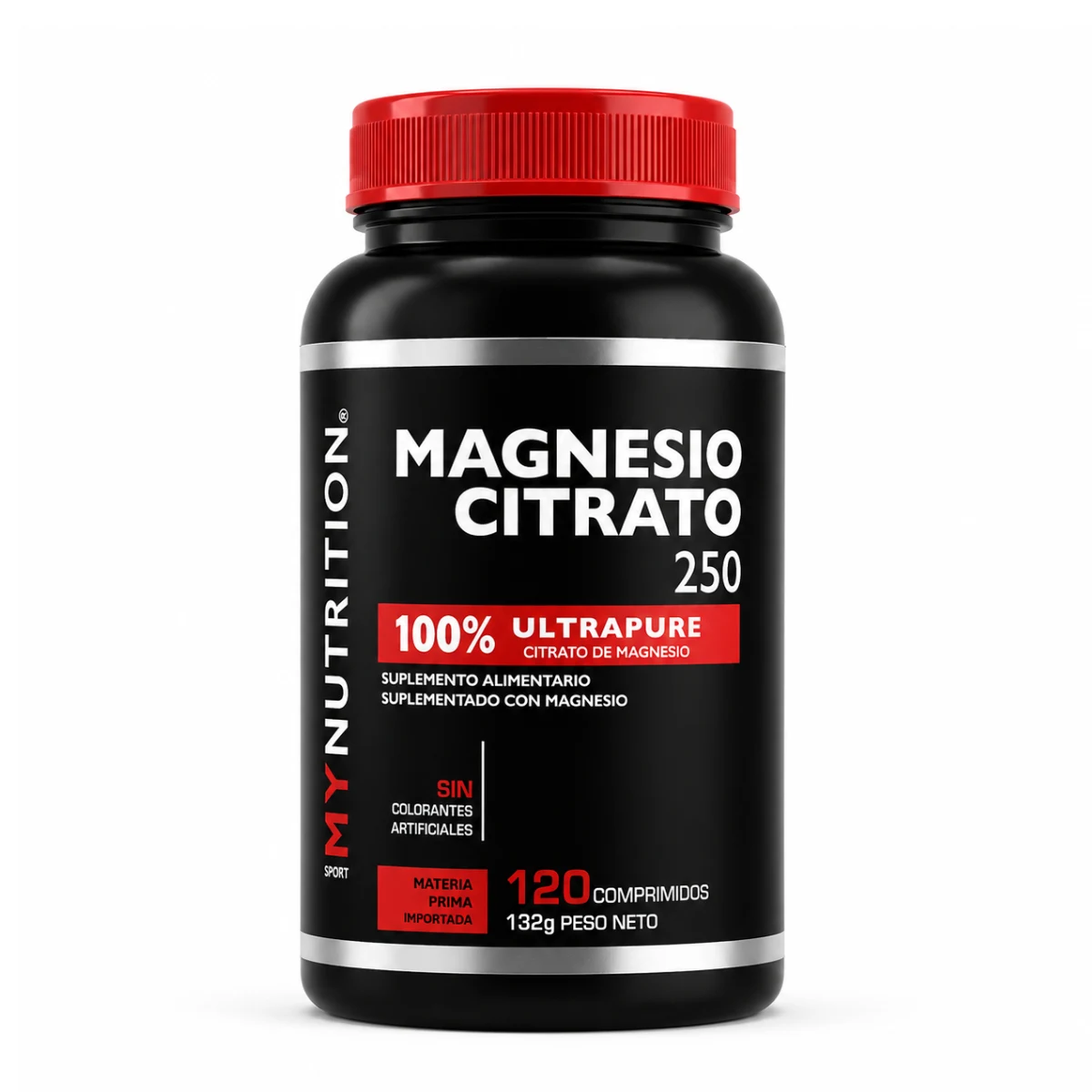 Citrato de Magnesio My Nutrition  250 gr  120 Comprimidos .