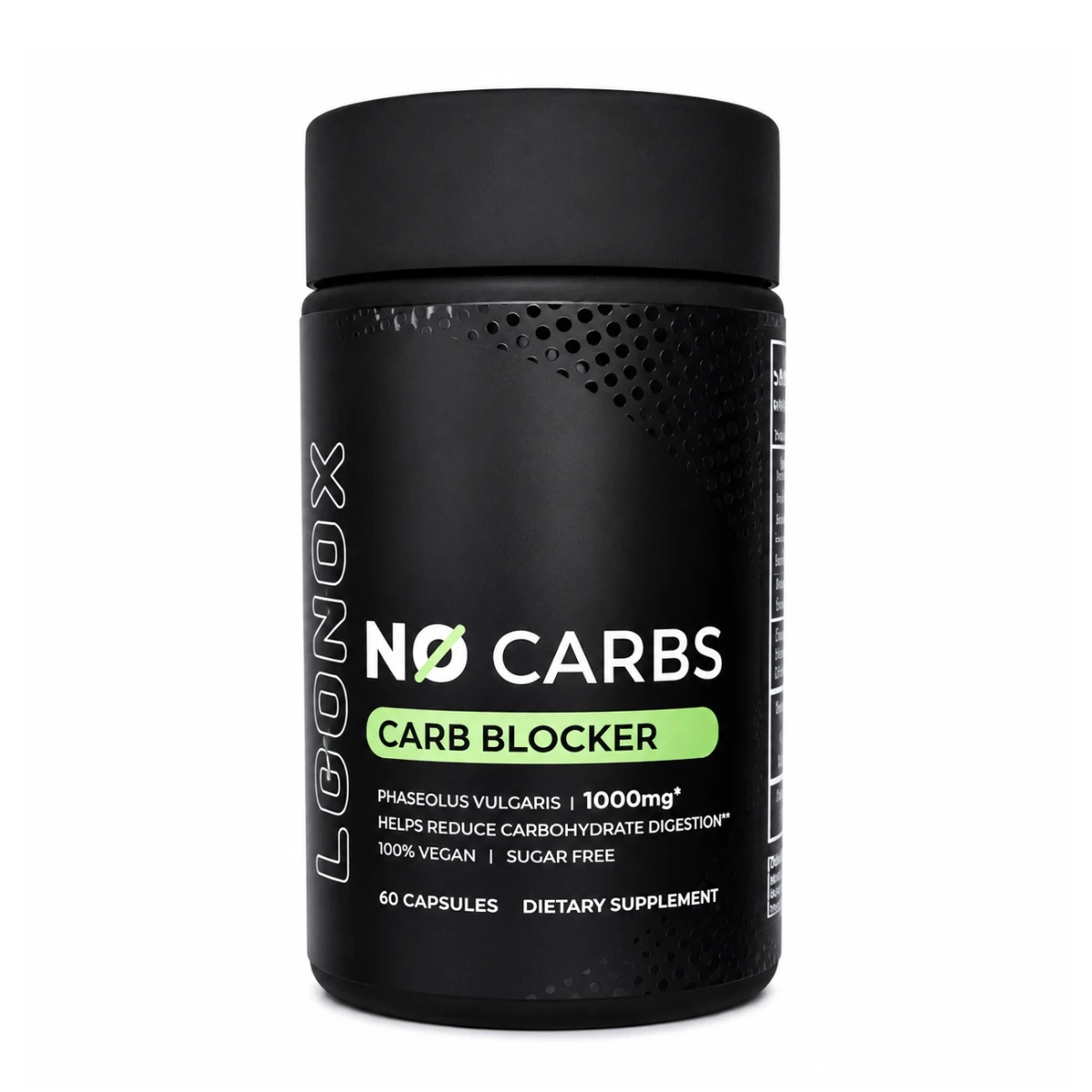 Liponox No Carbs Bloqueador de Carbohidratos 60 Capsulas.