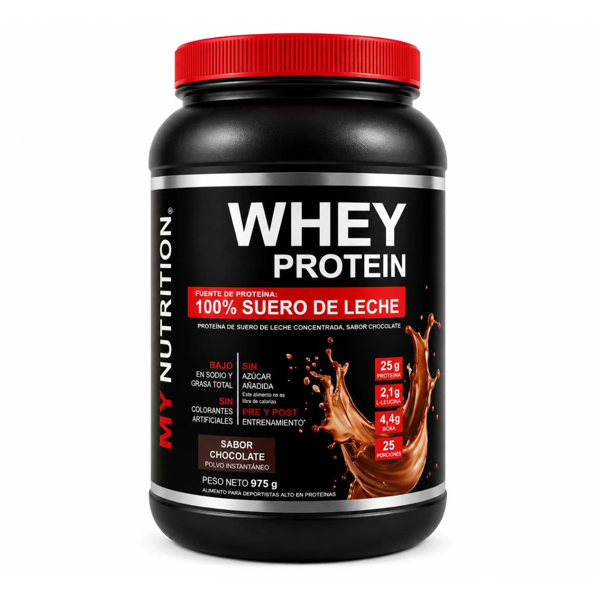 Whey Protein My Nutrition  2 lb ( 975 g) – 25  porciones