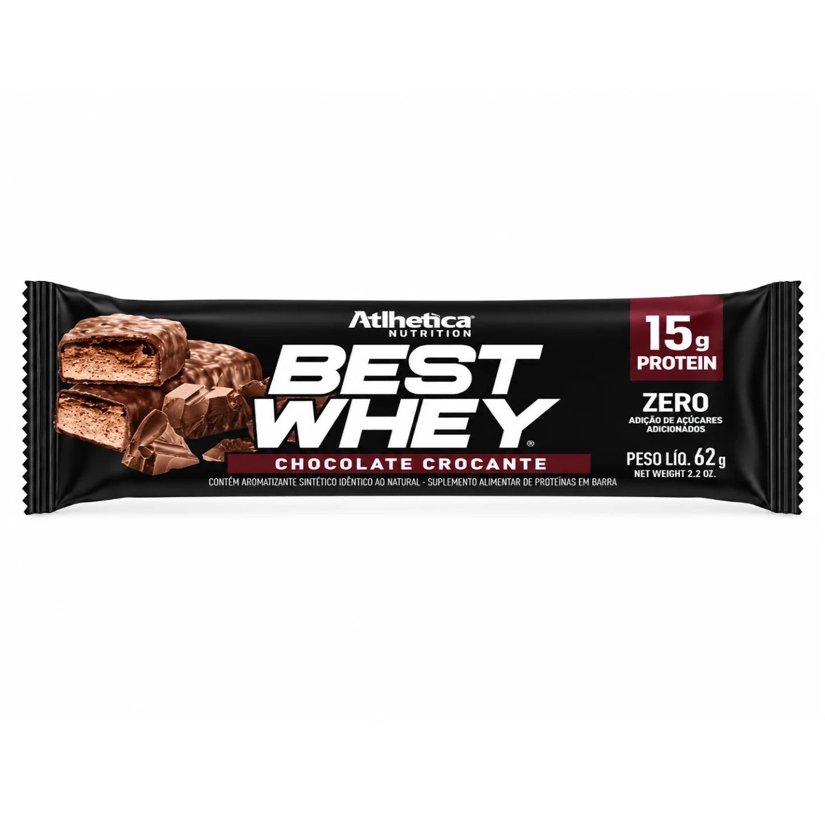 Barra Proteica Best Whey Atlhetica 15G.
