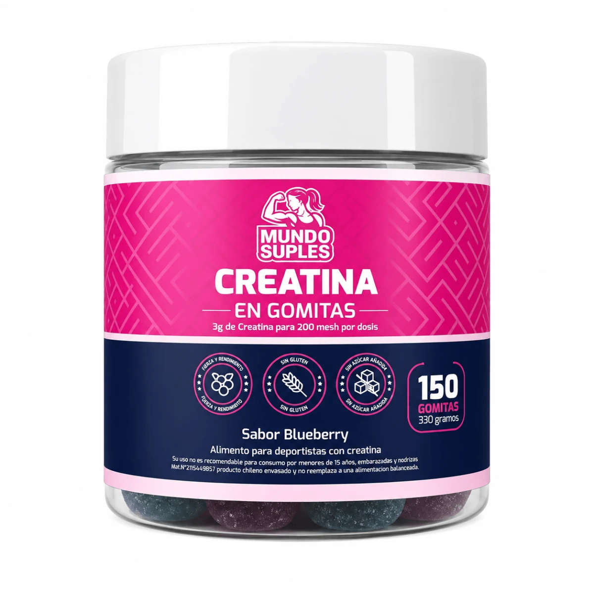 Creatina Gomita Mujer 330 g – 150 Gomitas