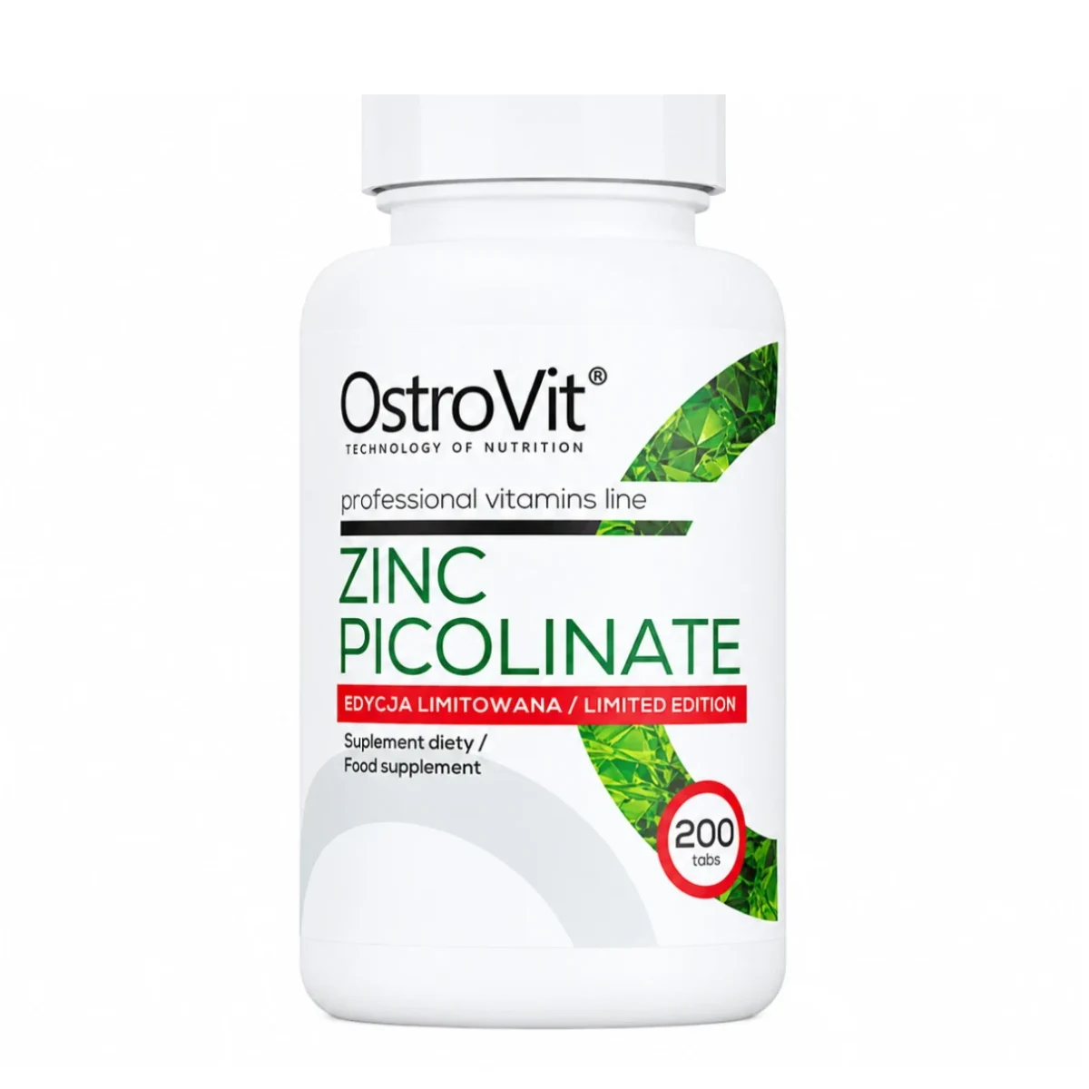 Zinc Picolinato 15MG Ostrovit 200 Tabletas.
