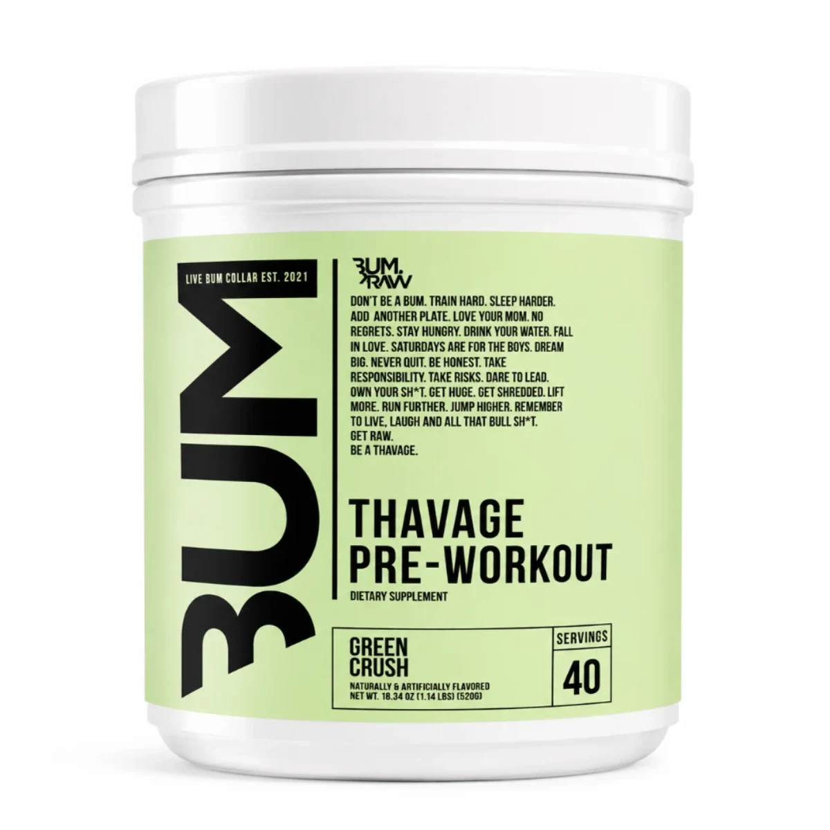 CBUM Essential Pre Workout 40 servicios