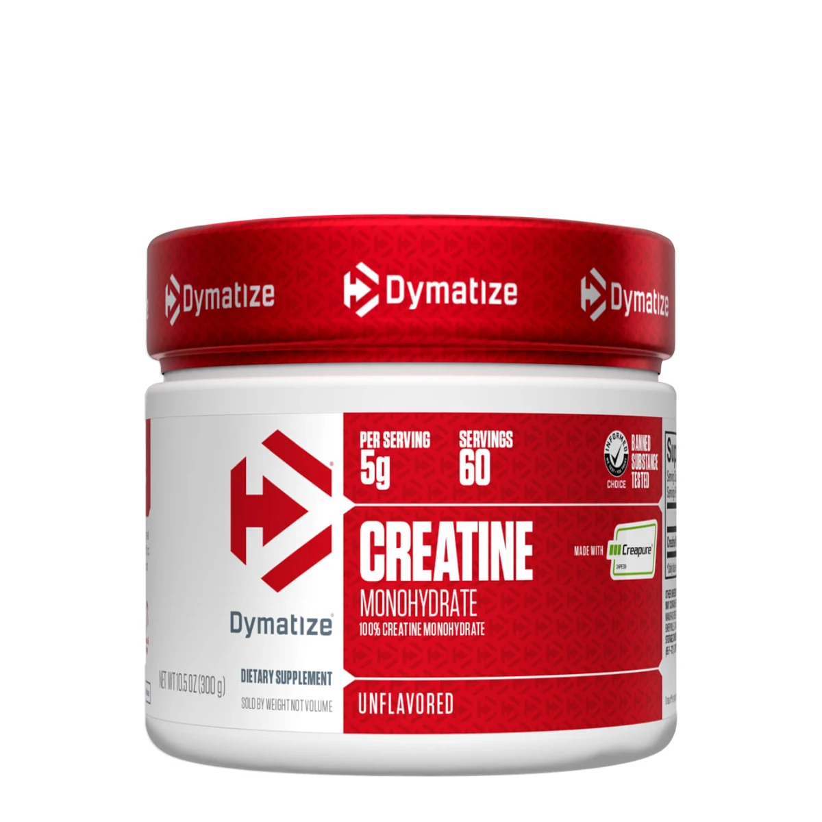 Creatina monohidrato Creapure Dymatize 88 Servicios.