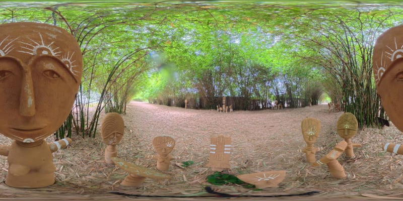 Fertility Sculptures Walkway 3-Close up of Female