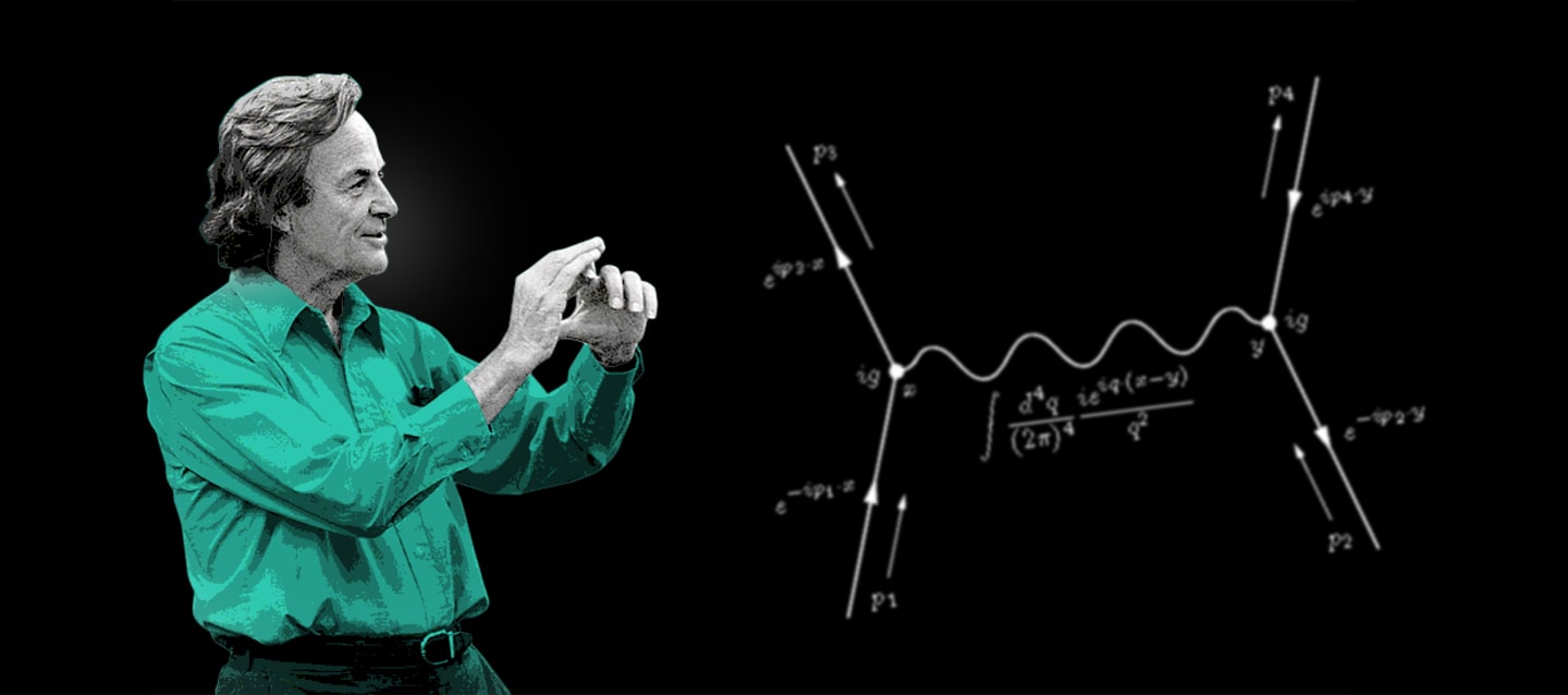Richard Feynman who invented the Feynman Technique. Photograph.