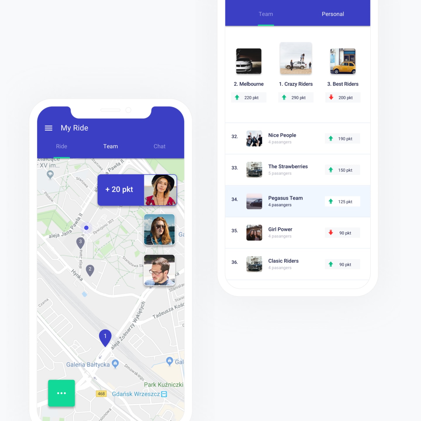mobile app screen right