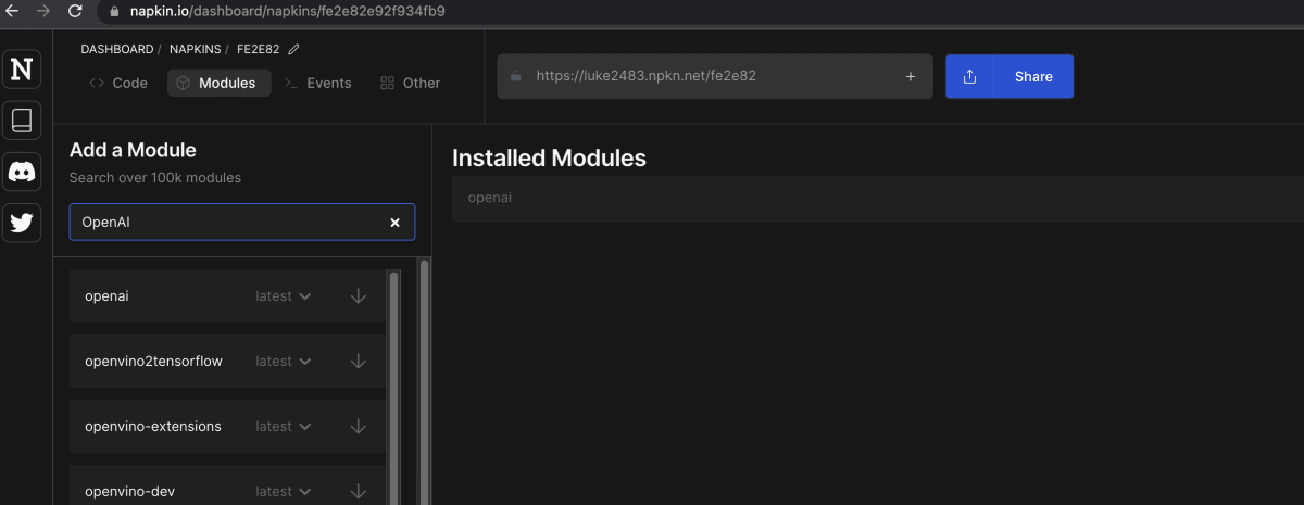 add a module