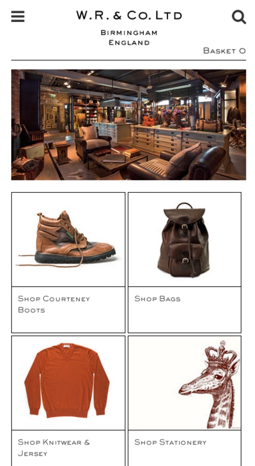 Responsive e-commerce store