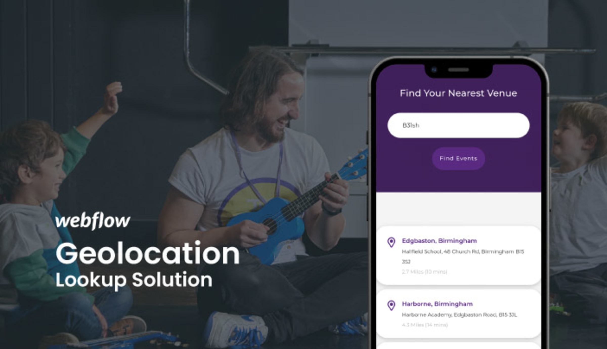 Webflow Address Geolocation Lookup Solution