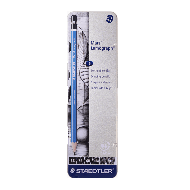 Staedtler Mars Lumograph 6 pencil set