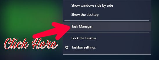 Open task manager