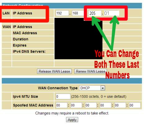 how to change public ip address