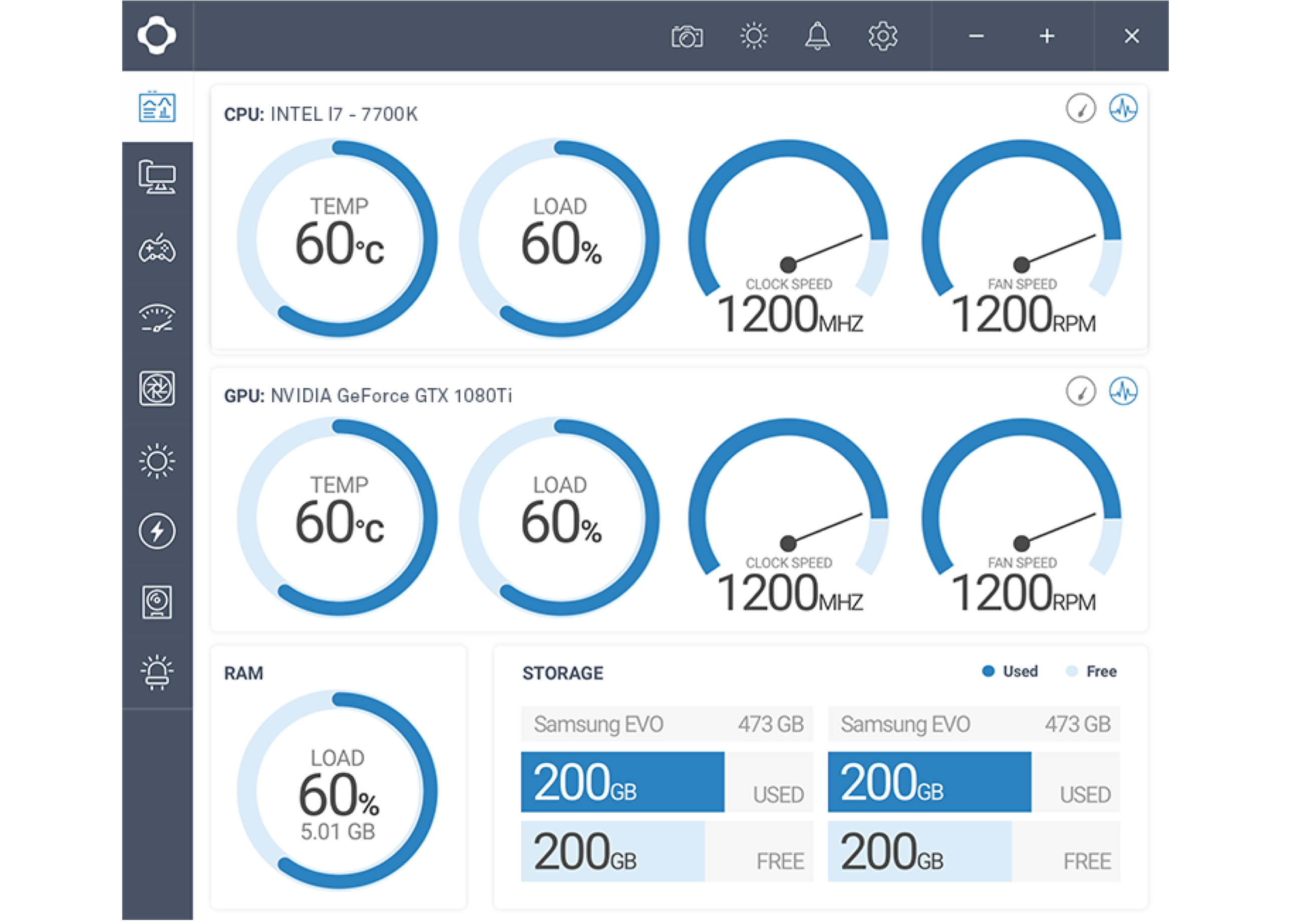 monitor cpu and gpu temp desktop widget