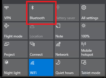 windows 10 bluetooth turn on button missing