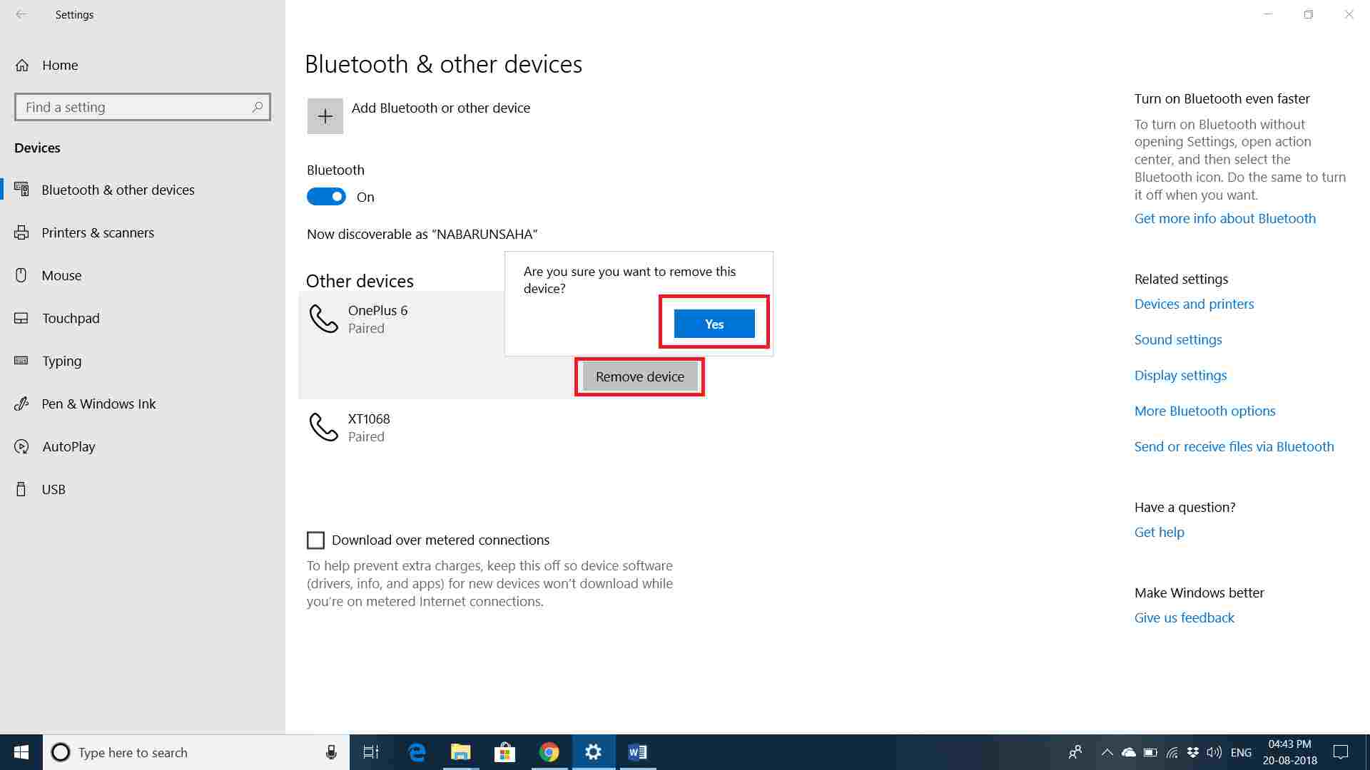 windows 10 turn on bluetooth missing