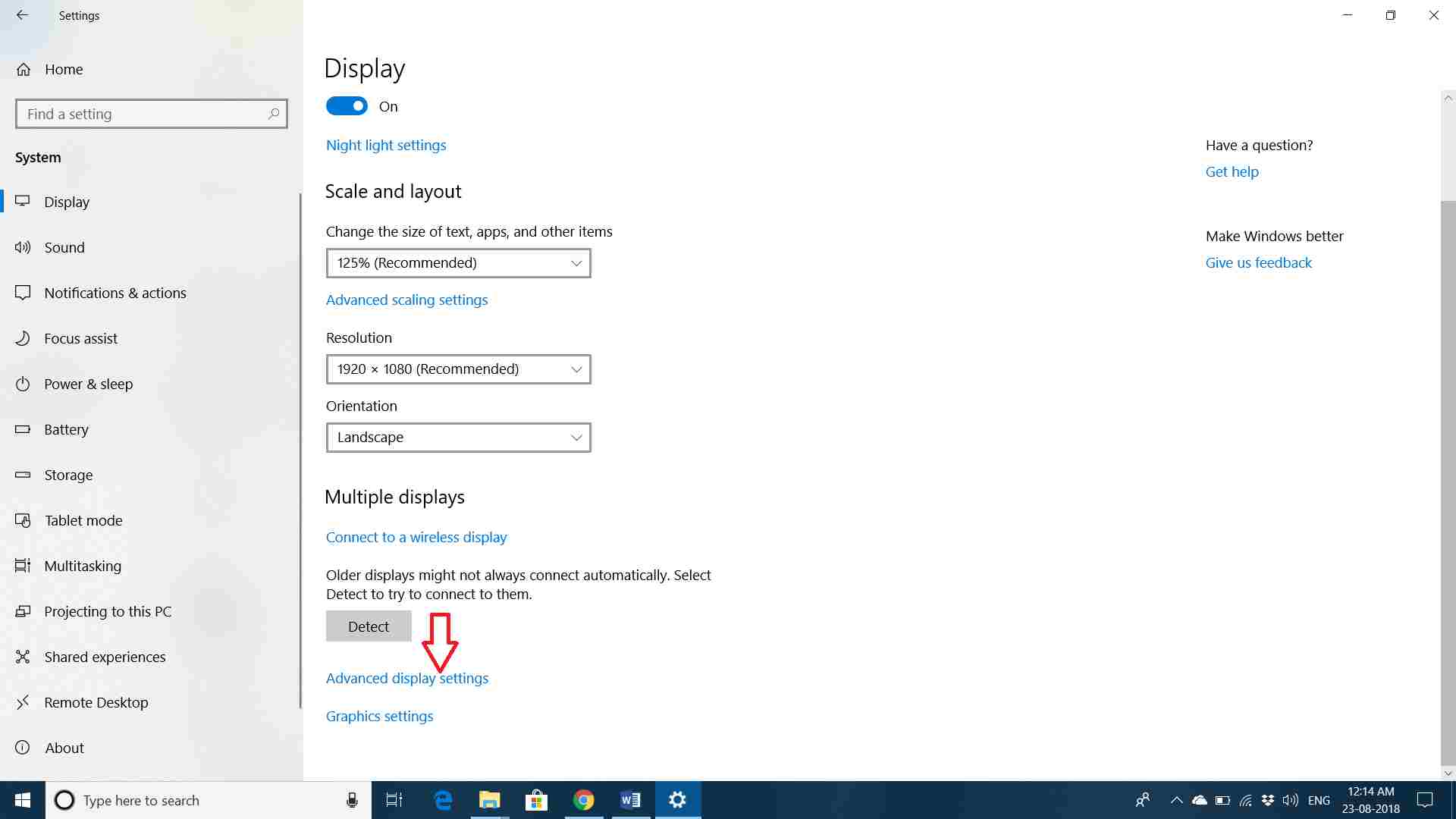 how to check monitor refresh rate windows 10