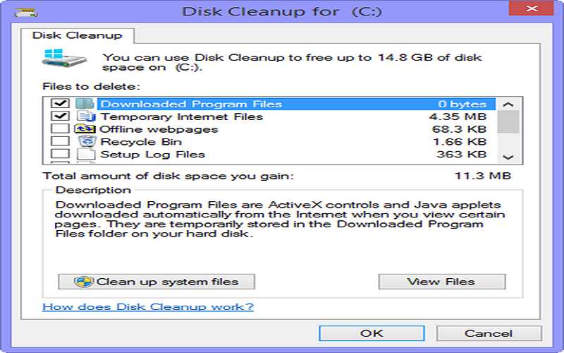 how to clear cache memory in windows 8