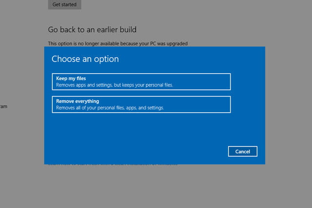 how to factory reset windows 10 without password