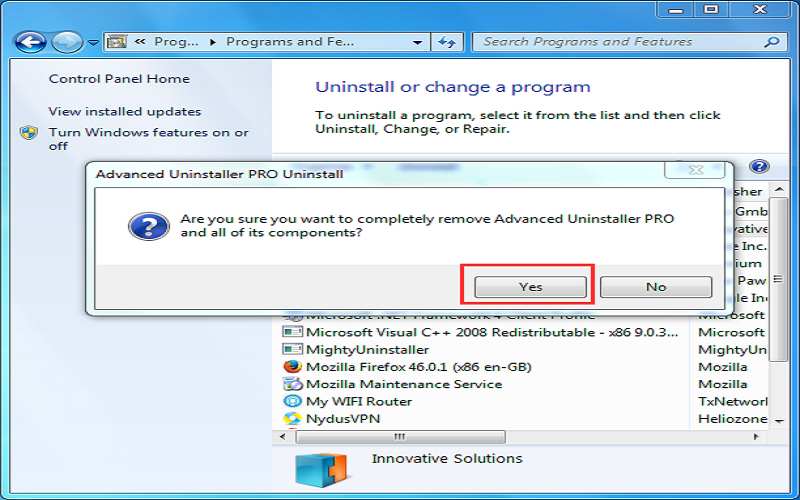 how to uninstall programs on windows 7 that cannot be uninstalled