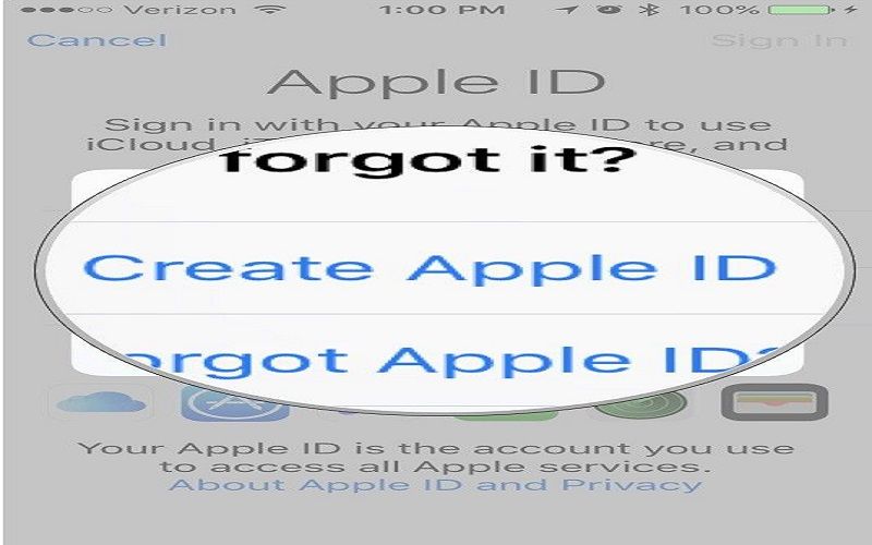 create icloud account