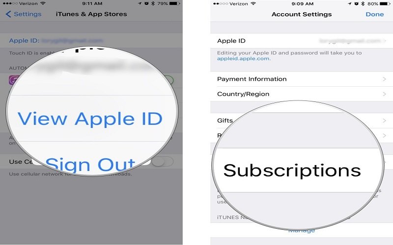 how to cancel subscriptions on iphone 8