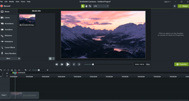 Camtasia screen recording software