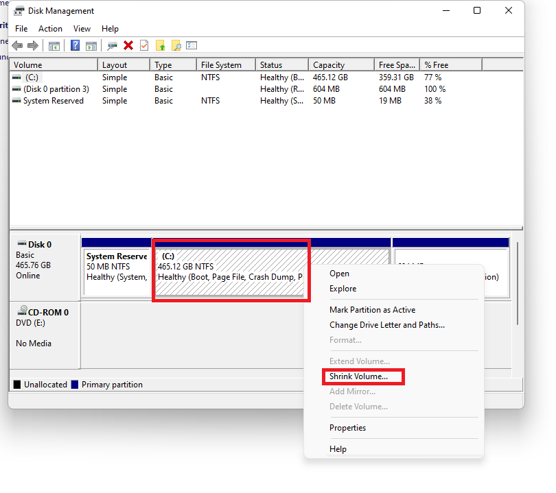 ssd-or-disk-partition-windows-11