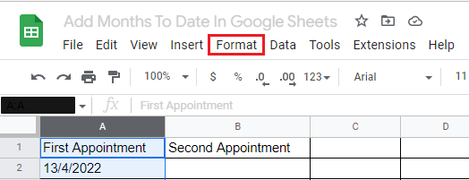 How To Add Months To Date In Google Sheets