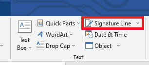 How To Insert Signature in Word