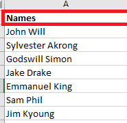 How to Switch First and Last Names in Excel with Comma