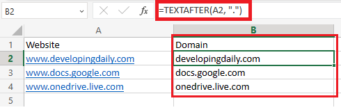 How to Use TEXTAFTER Excel with Examples