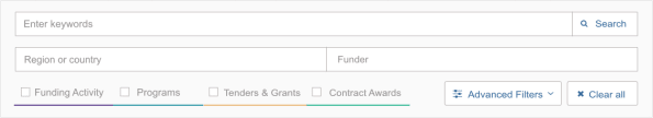 Funding Search Banner