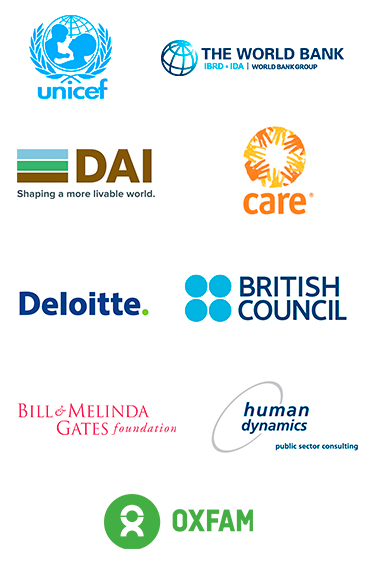 Featured organizations: Unicef, The World Bank, Deloitte, Bill & Melinda Gates Foundation and more.