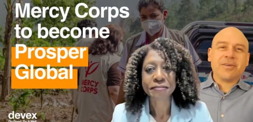 Mercy Corps to become Prosper Global