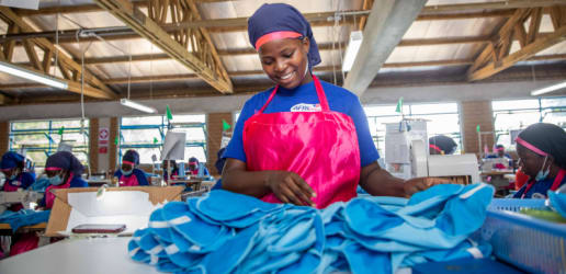 At a Ugandan factory, workers prove that 'periods don't pause for pandemics'