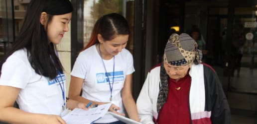 How will volunteers help meet sustainable development goals?