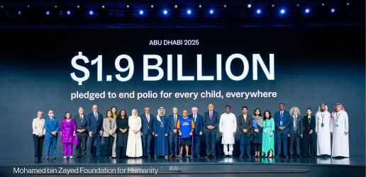 Polio eradication secures nearly $2B in pledges at Abu Dhabi summit