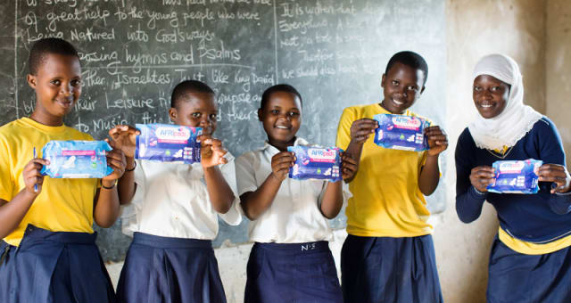 Period pad prices push girls out of school in Africa