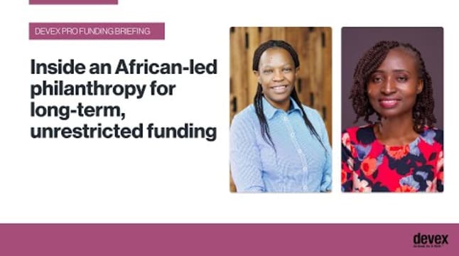This grantmaker offers a model for long-term, African-led philanthropy
