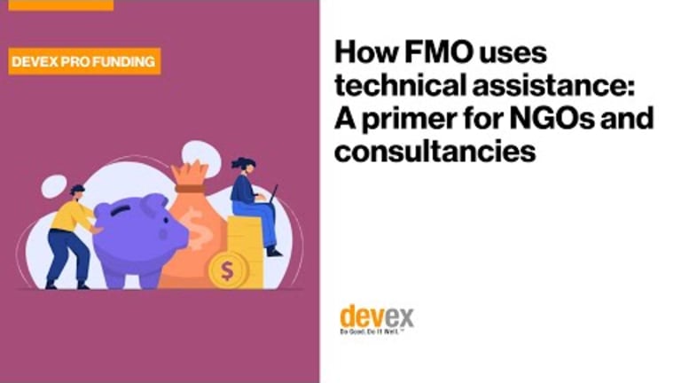 How to engage with FMO on technical assistance