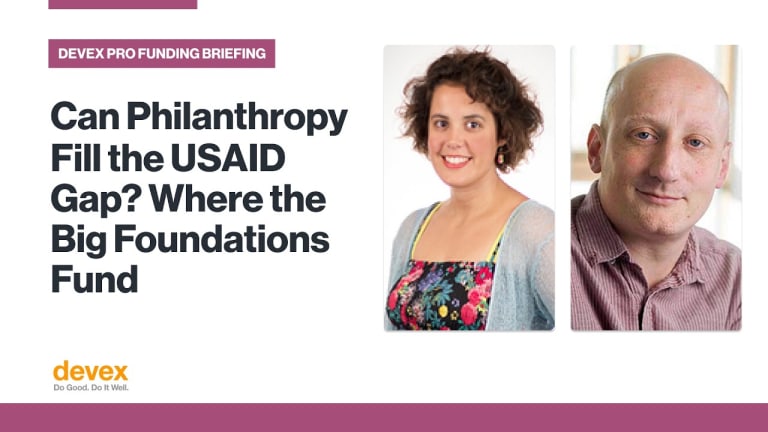 Related Stories - Can philanthropy fill the aid gap? 5 reality checks