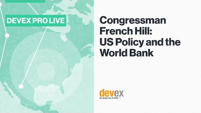 US Congressman French Hill: World Bank 'way off course'