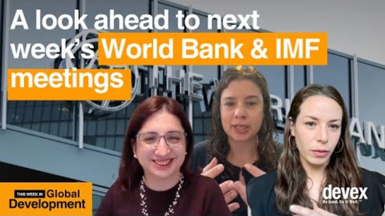 A look ahead to the World Bank and IMF meetings