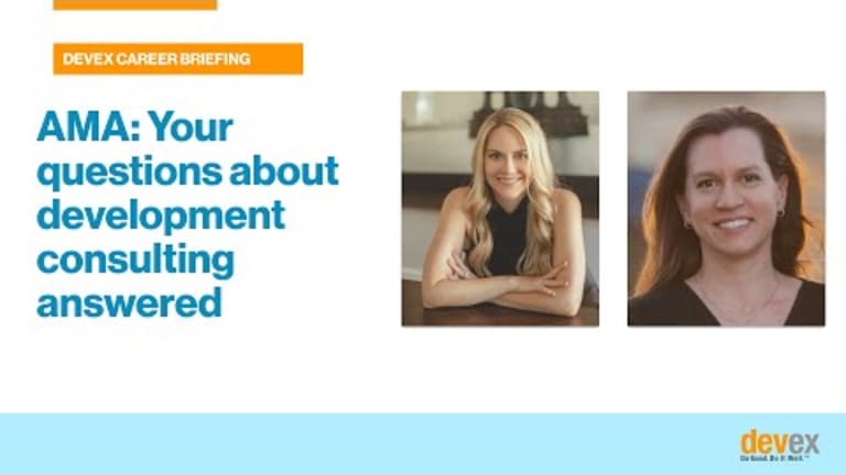 How to succeed as a development consultant — if you're really trying