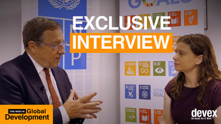 UNDP's Achim Steiner on the 'chronic erosion' of development