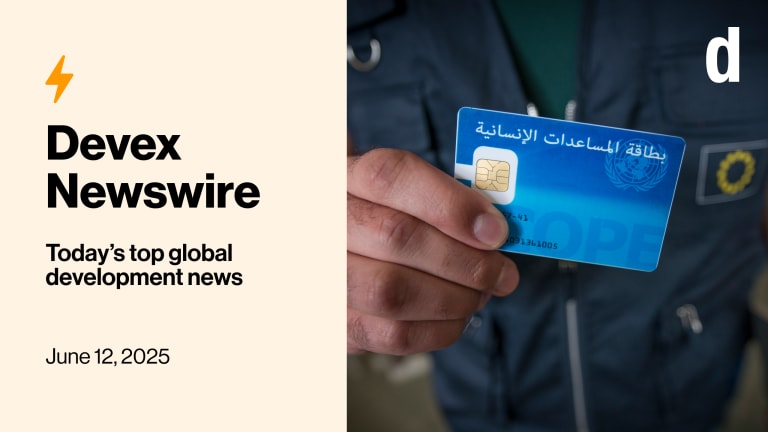 Devex Newswire: Cash aid is efficient and simple — so why is it shrinking?