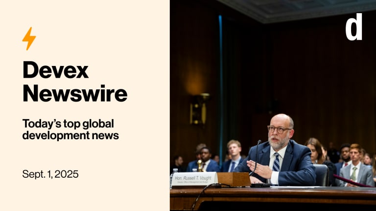 Devex Newswire: Trump’s 'pocket rescission' would retract more development funding