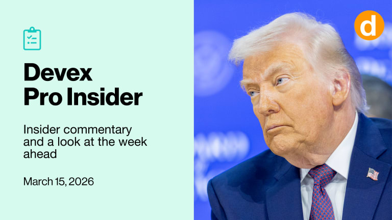 Related Stories - Devex Pro Insider: What’s up with Trump lately? And ‘HOLD THE DOOR’ for women